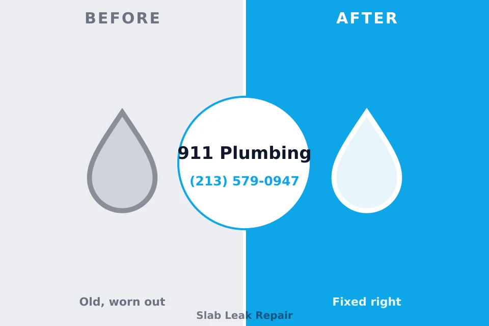 Before and after: plumbing repair Aliceville, AL